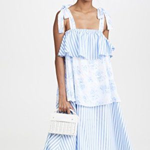 English Factory- Mixed Print Midi Dress NWT